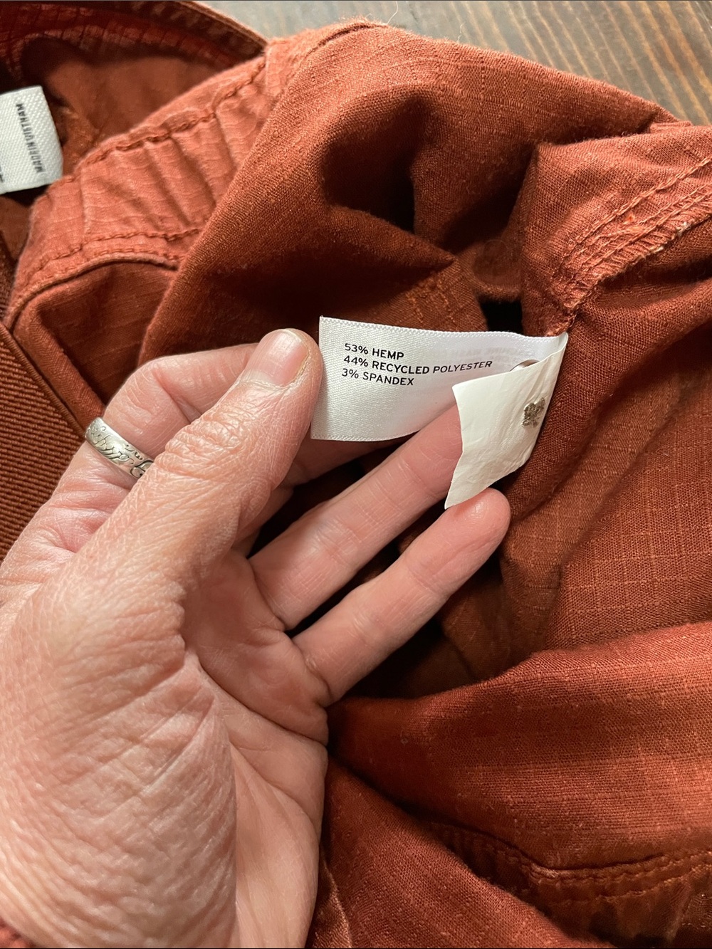 Duluth Trading Co Rust colored hemp blend overalls - Picture 5 of 7